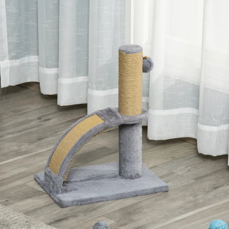 New Cat Tree Climbing Activity Center w/ Massage Board Hanging Ball Jute, Pawhut