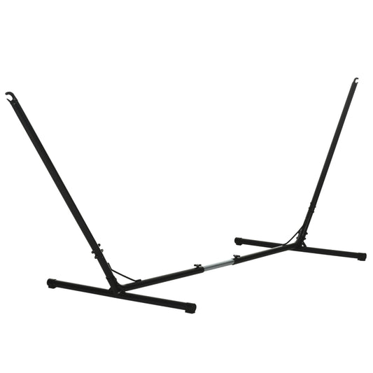 Outsunny 12ft Hammock Stand Adjustable Universal Fit Garden Camping Picnic,Black