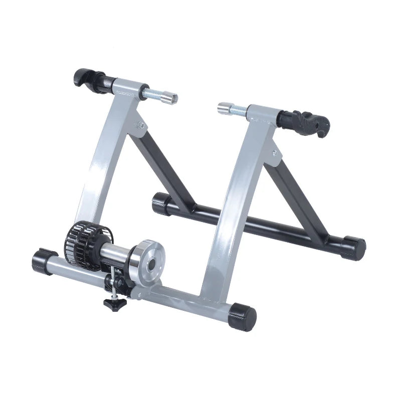 Ergonomic Indoor Bicycle Bike Trainer for 26"-28"/ 700C Bike Tyres Homcom, Grey