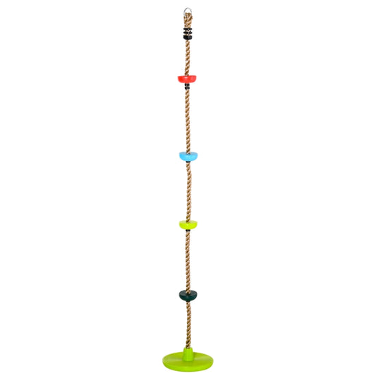 Kid Climbing Rope Disc Swings Set w/ Platforms for Playground HOMCOM, 200 L x 29 W cm