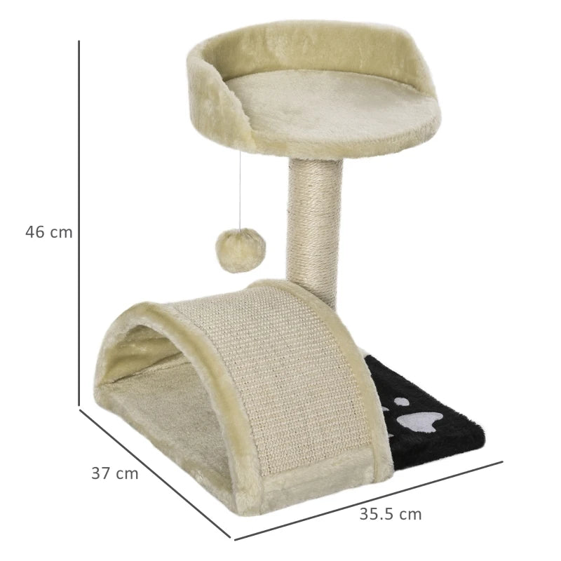 Pawhut Cat Tree Kitten Scratching Scratcher Sisal Home Play Rest Activity Centre