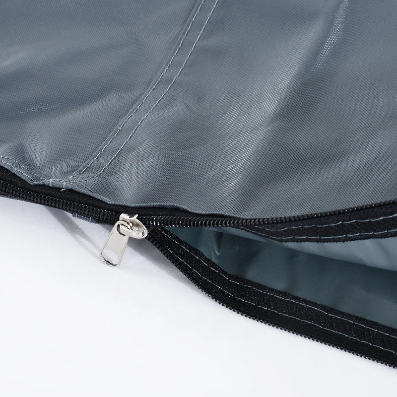 OutSunny Garden Offset Umbrella Parasol Protector Waterproof Cover | Grey 1 Pcs