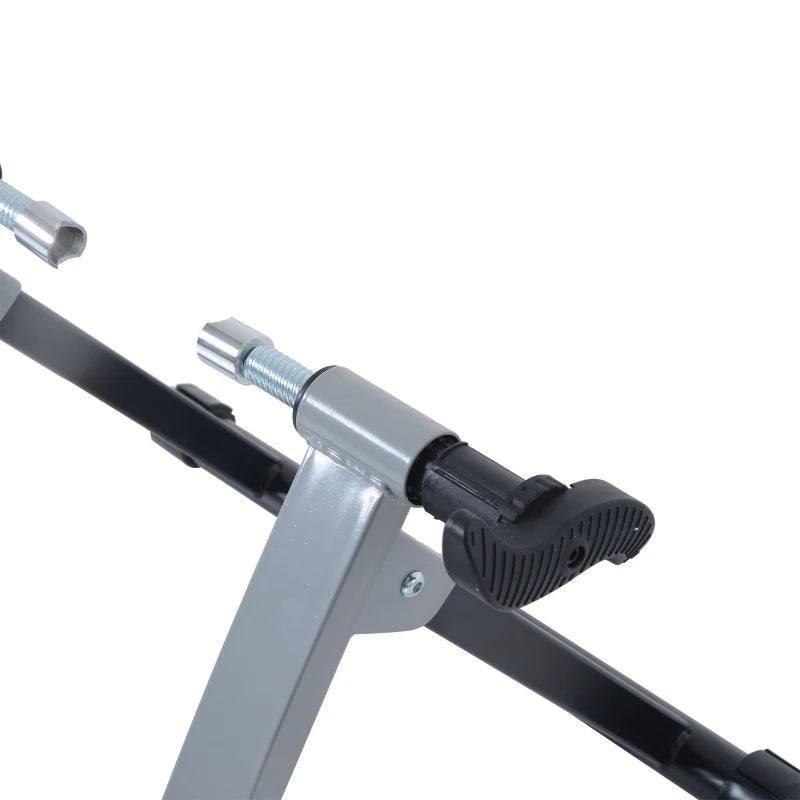 Ergonomic Indoor Bicycle Bike Trainer for 26"-28"/ 700C Bike Tyres Homcom, Grey