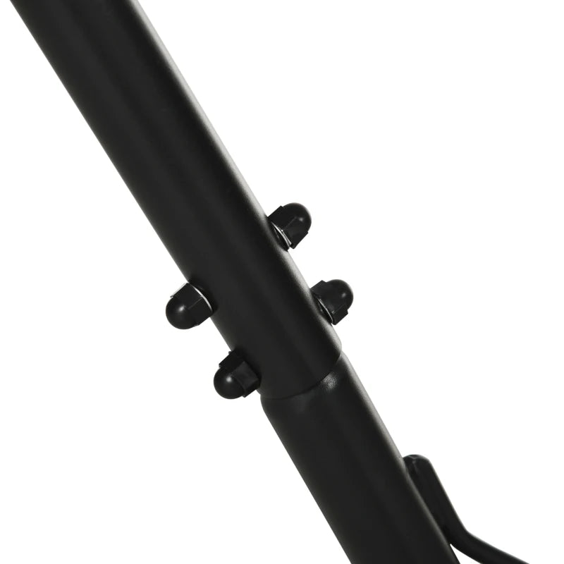 Outsunny 12ft Hammock Stand Adjustable Universal Fit Garden Camping Picnic,Black