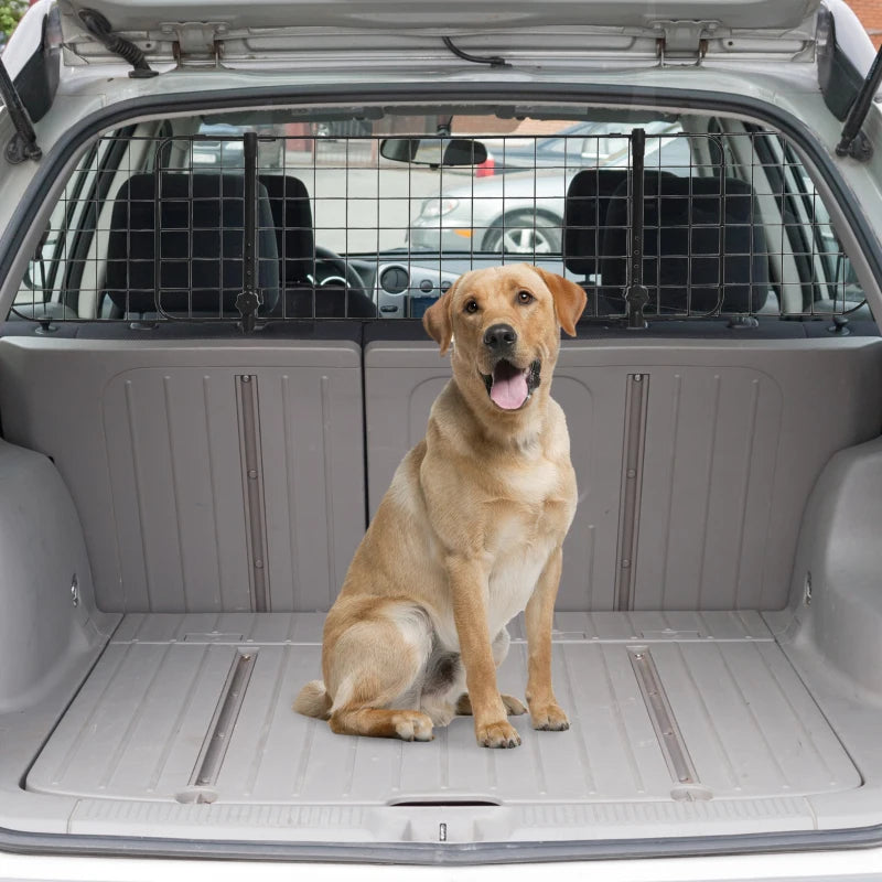 PawHut Heavy Duty Pet Dog Car Barrier Adjustable Ventilated Mesh Wire Guard,1 Pcs
