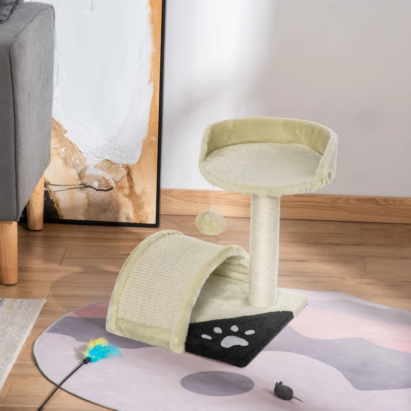 Pawhut Cat Tree Kitten Scratching Scratcher Sisal Home Play Rest Activity Centre