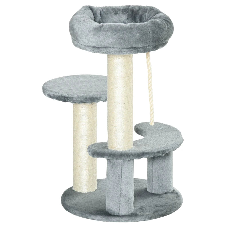 Cat Tree Scratcher Kitty Activity Play Center Post 2 Perch | Hanging Sisal Rope