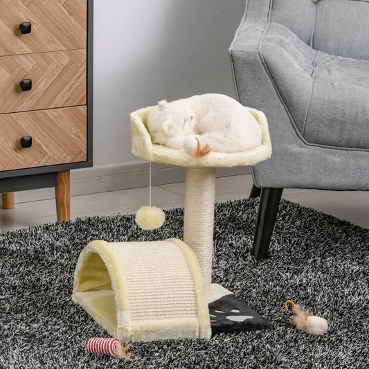 Pawhut Cat Tree Kitten Scratching Scratcher Sisal Home Play Rest Activity Centre
