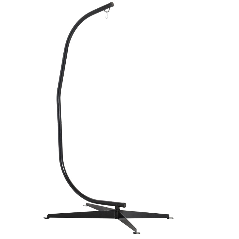 360° Hammock Chair Stand Only Heavy Duty Metal CStand Indoor or Outdoor, Outsunny