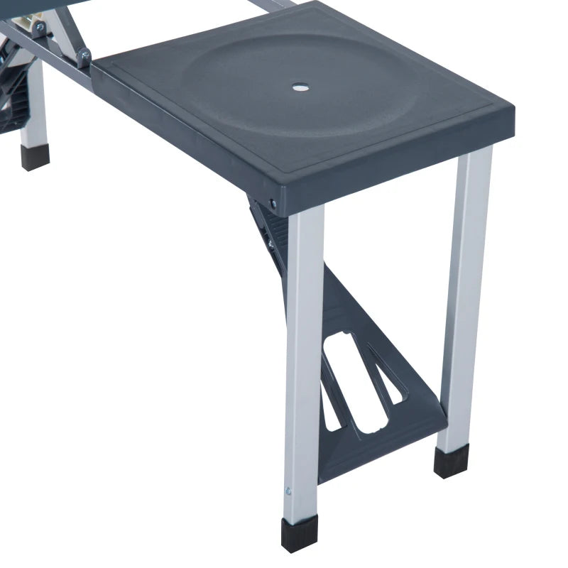 Outsunny Portable c 4 Seat Chair Foldable Outdoor Garden BBQ Party