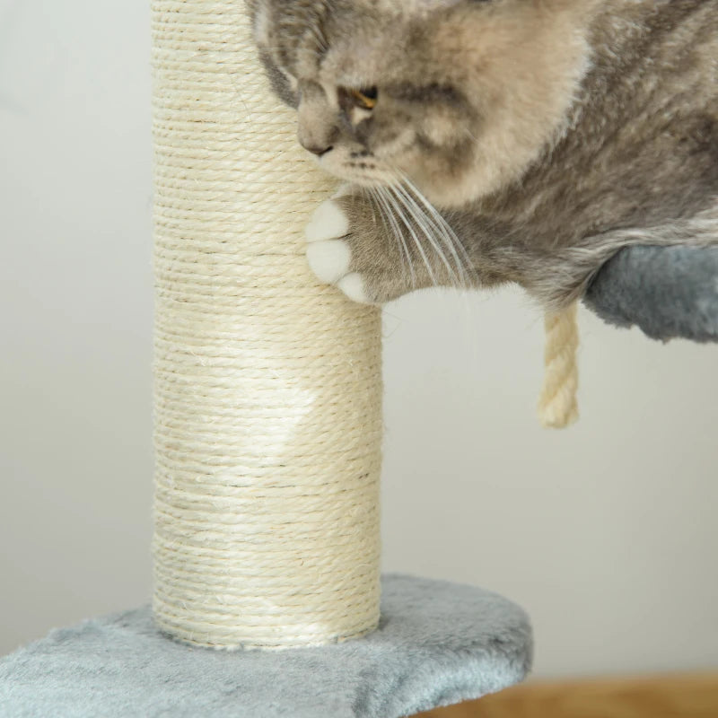 Cat Tree Scratcher Kitty Activity Play Center Post 2 Perch | Hanging Sisal Rope